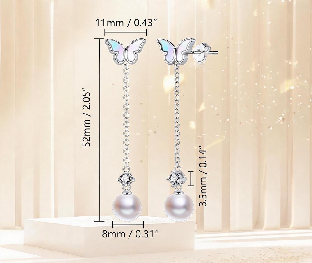 Elegant Pearl Earrings: New Chinese Style, Copper-Plated Silver with a Unique Gold Design