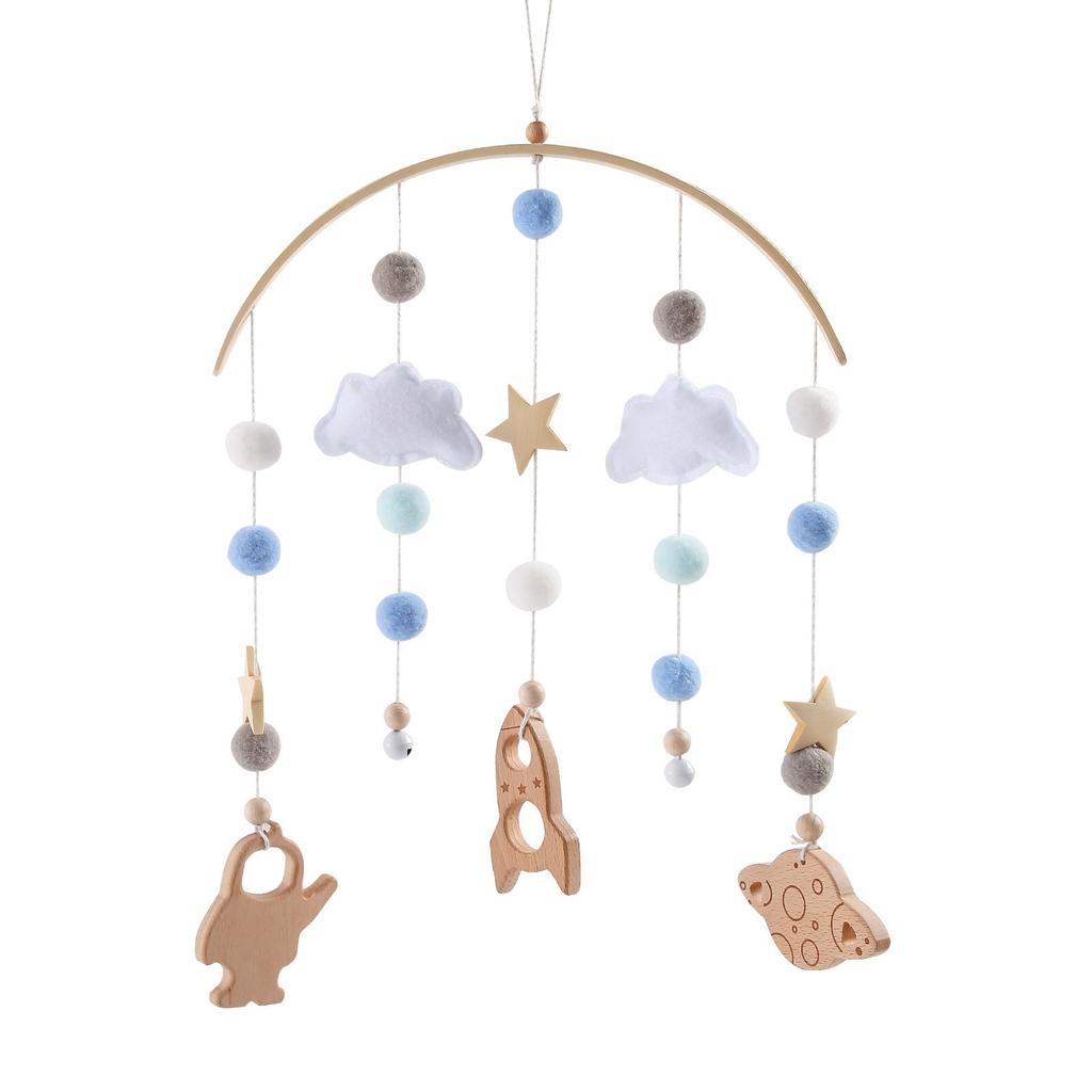 Baby Wolke Rasseln Krippe Mobiles Spielzeug 0-12 Monate Glocke Musical Box Neugeborenen Bett Glocke Kleinkind Rasseln Karussell Für Musical spielzeug Geschenk