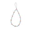 INS wind acrylic pearl colored rice beads fashion anti-lost hand carry pendant mobile phone chain