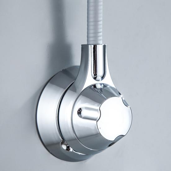 Duschhalter, verstellbarer Handbrausehalter, einfache Installation, Wandmontage, selbstklebende Duschhalterung für Zuhause