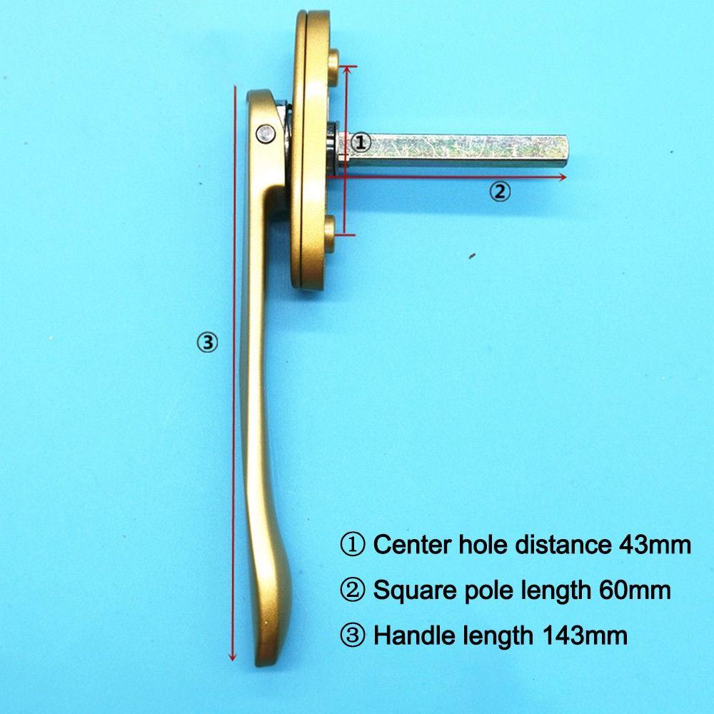 Zinklegierung Klapp-Türgriff Dünnes Flaches Design Fliegengitterfenstergriff Terrassenfenster