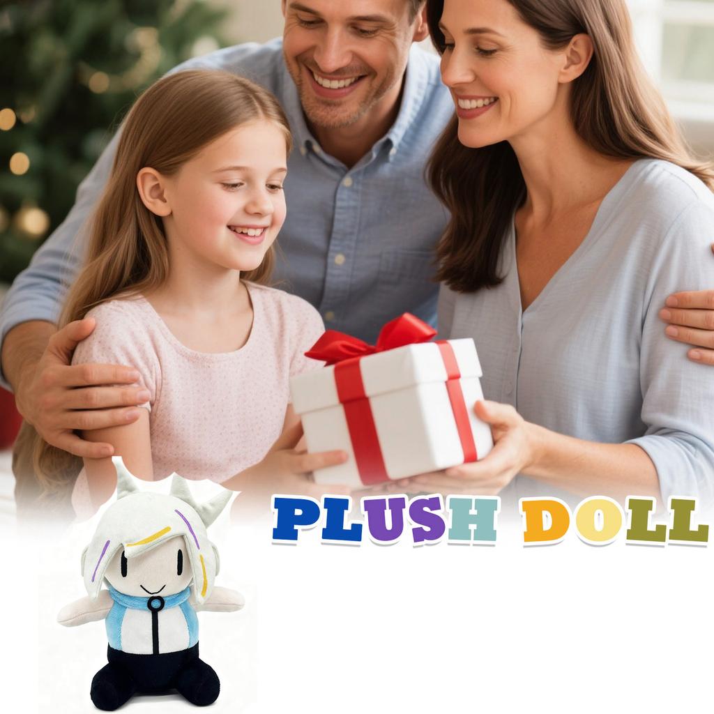 Plyšová Panenka, Dárek Hračka, Kreslený, Dětská Hadrová Panenka, Dětský Dárkový Polštář