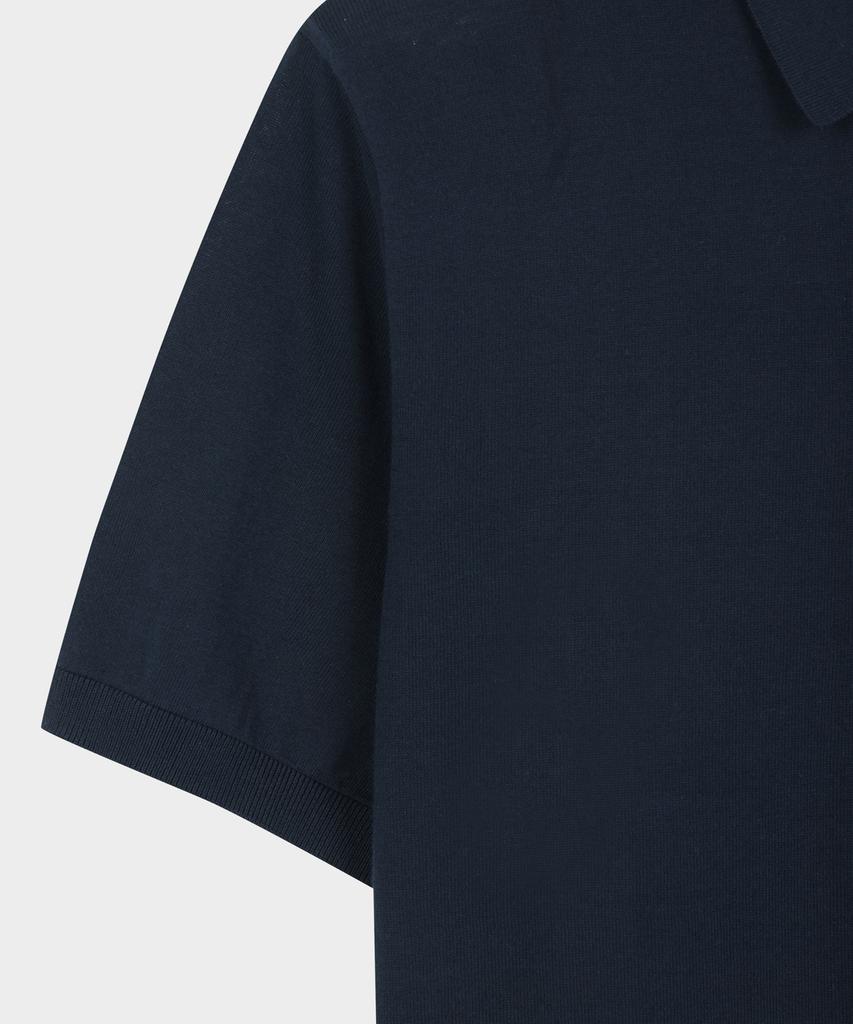 BROOKS BROTHERS Cotton Polo Short Sleeve Sweater (Navy) (Bbwtmog202)