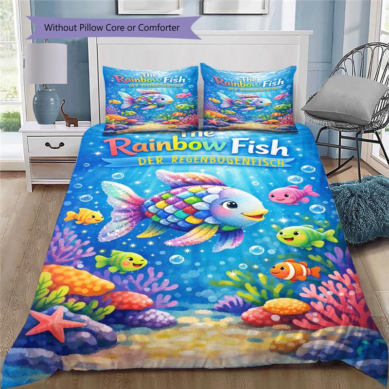 Varavīksnes zivtiņa Rainbow Fish Karikatūras raksts