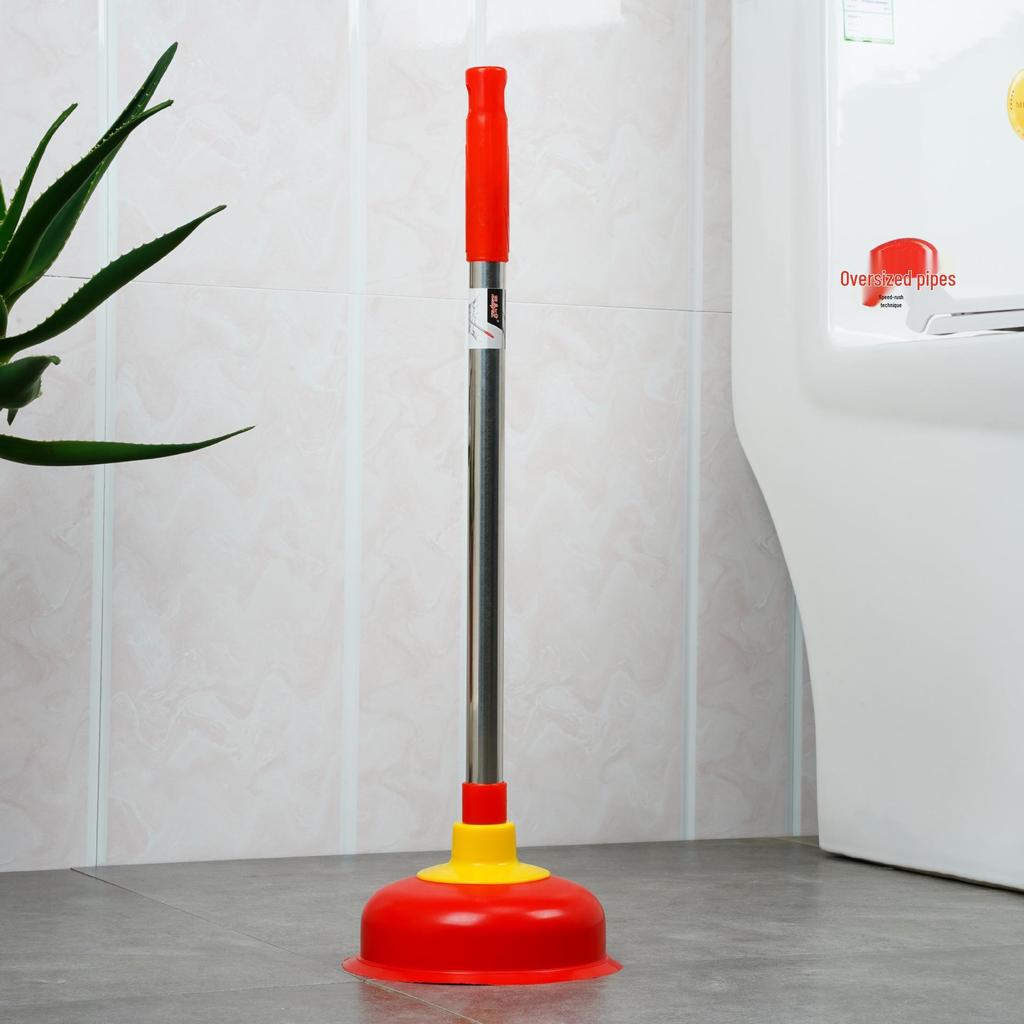 Toilet Plunger - Powerful Household Drain Unclogger for Pipes