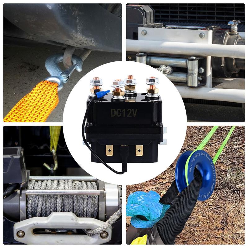 Winch Solenoid Relay Kit Practical Winch Solenoid Winch Control Box Sturdy Electric Winch Relay Automotive Relays Kit For Cars