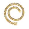European & American 13mm Diamond-Studded Cuban Chain: Hip-Hop Fashion Pendant for Couples