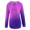 Women's Casual Fashion Vintage Print Long Sleeve Button Pullover Hoodies Sweatshirts
