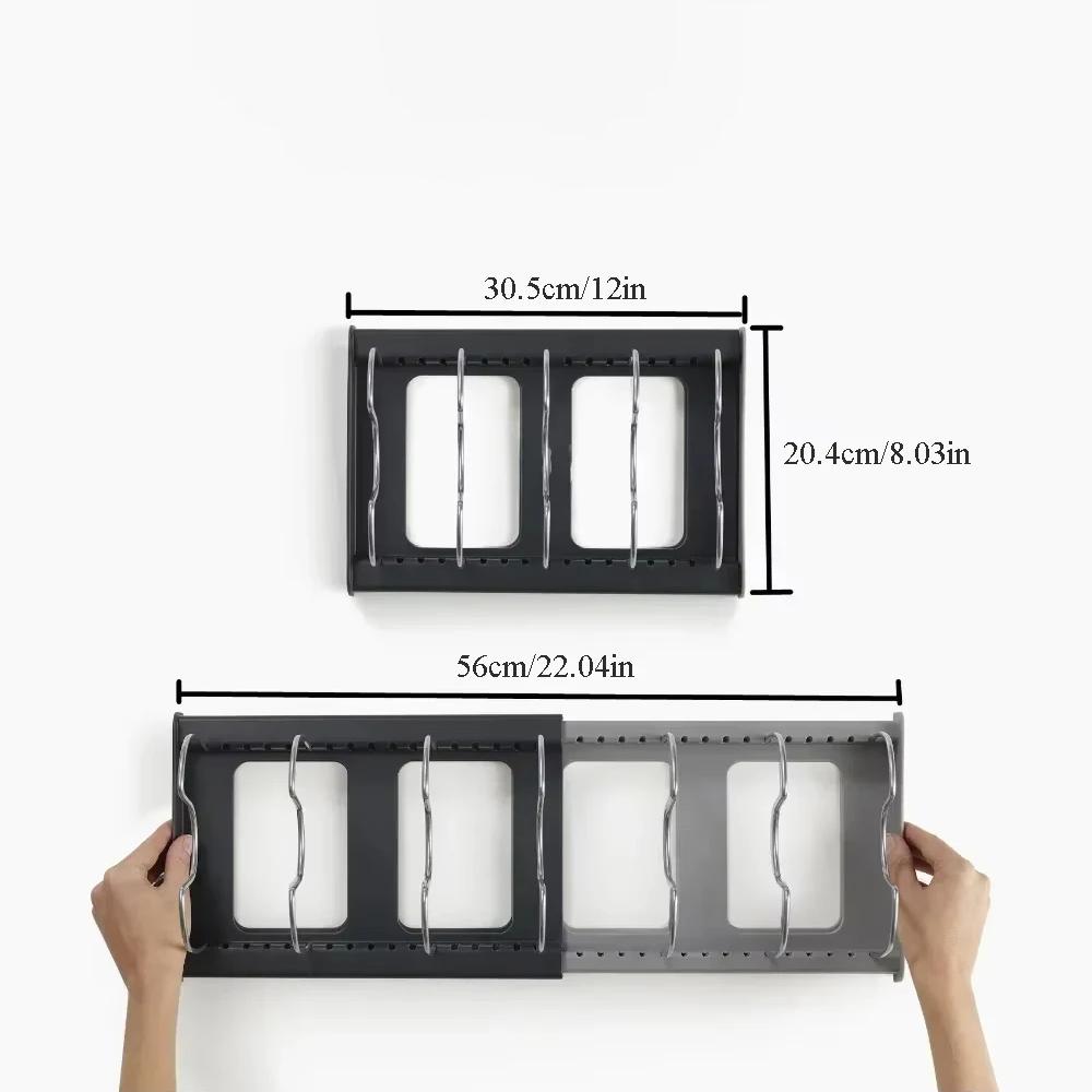 Teleskopiskt och justerbart förvaringsställ Kök Gryt- och köksredskapsförvaringsställ Hemorganisering Skåp