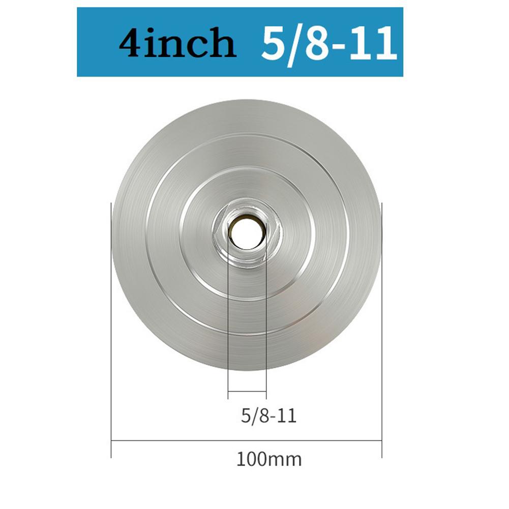 4 Inch Aluminum Backer Pad For Polishing Pads Base Backing Holder M14 M10 M16 For Angle Grinder Air Polisher Wheel Pad