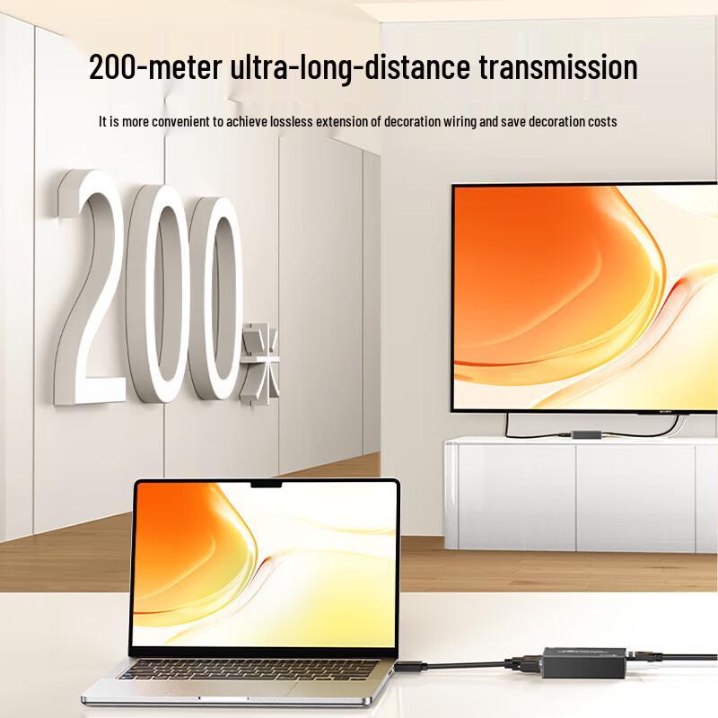 BIAZE HDMI Extender 200m Over RJ45 (Receiver)