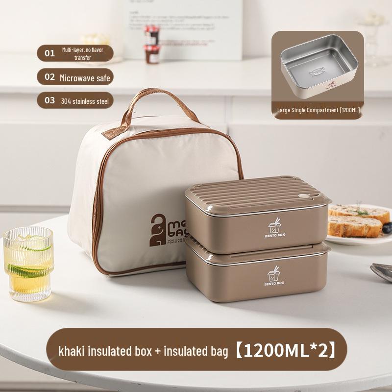 Large Capacity Microwaveable Stainless Steel Bento Lunch Box with Free Shipping