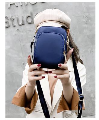 Women's Casual One-shoulder Mobile Phone Bag Lightweight Crossbody Small Bag  Nylon Coin Purse