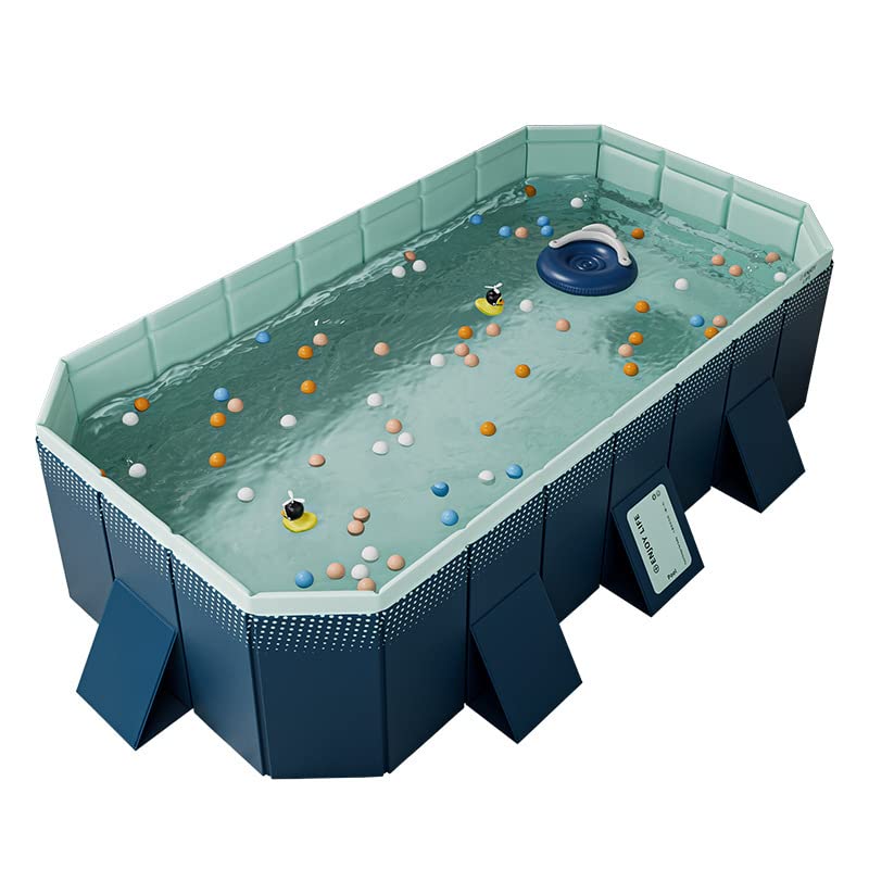

Water Home No Air Pump Family Vinyl Easy to For Outdoor Home Balcony Diameter Size 295 x 165 x 55 [Risuppi] Pool, Play, Large, Use, Foldable,