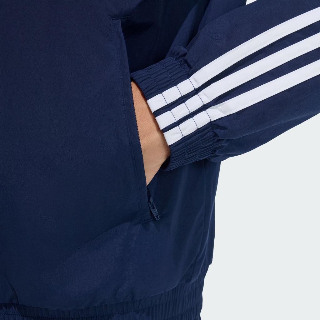 Adidas Originals Firebird Woven Three Stripe Stand Collar Zip Sports Long Sleeve Jacket Men Jackets KE1365