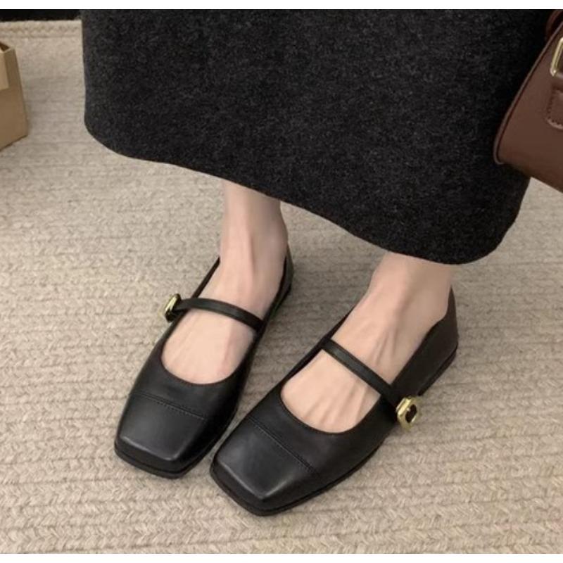 Fashion New Fashion Mary Jane Shoes for Women Retro Flat Women's Single Shoes Soft and Comfortable Ballet Shoes Women Zapatos De Mujer