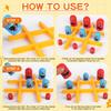 Giochi Tic Tac Toe Gioco Bambini Divertimento Tavolo da Gioco Intelligenza Giochi Montessori Intellettuale Interazione Genitore-Figlio per Bambini