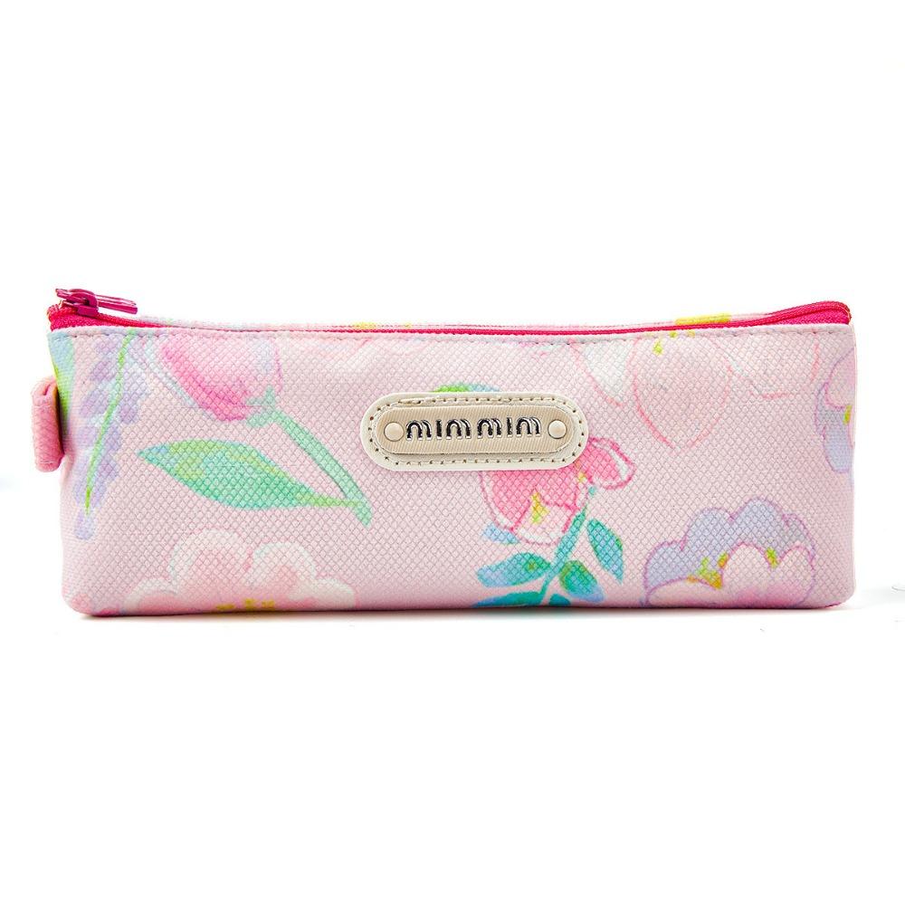 

Пенал с цветочным узором, большой вместимости, пенал, модный пенал, школьные принадлежности розовый