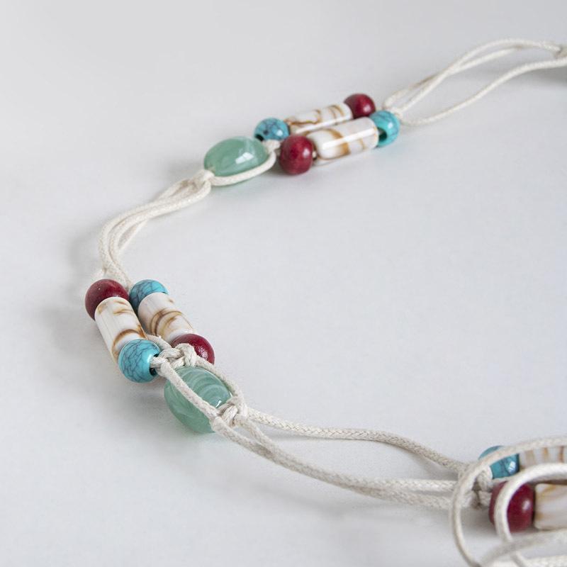 Bohemian Belt Ethnic Style Decorative Belt Casual Vacation Style Waist Rope Women's Belt
