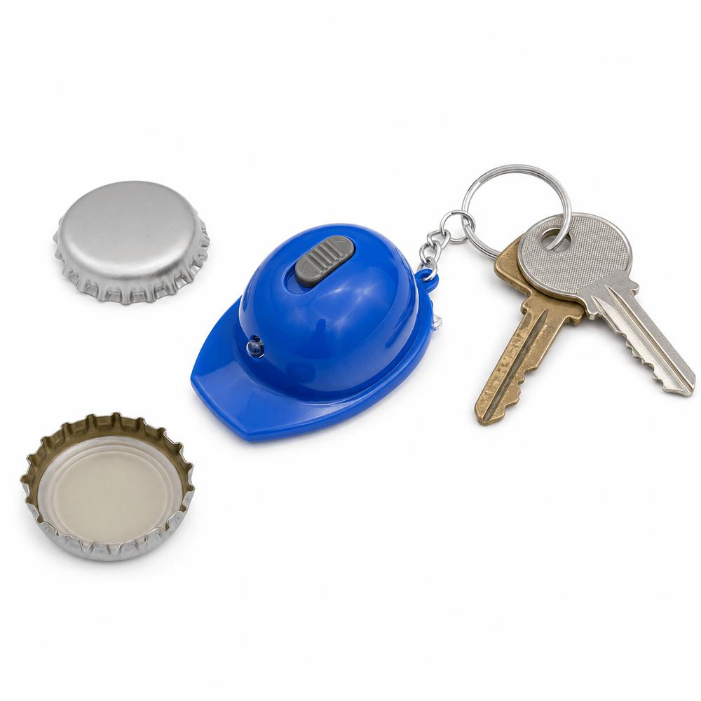 Helmet Shaped Beer Bottle Opener Plastic Portable Beer Opener Keychain Pendant  Kitchen Accessories