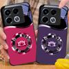 Kruh Lotus Biela Pre Infinix Note 40 4G 30i 12 G96 Smart 8 Hot 9 Play 10 11S 12 20i 50 Pro Plus 5G Puzdro na telefón z tvrdeného skla