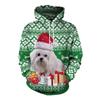 Cartoon Christmas Present Hoodie For Men New In 3D Printed Xmas Pullover Sweatshirts Men's Holiday Pullover Hoody Tops