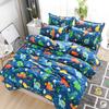 Blue Dinosaurs Soft Duvet Cover Quen Children Kids Carton Warm Comforter Covers Sets for Young Boys Soft Lovely Animals Patern Beding Set Home Decor