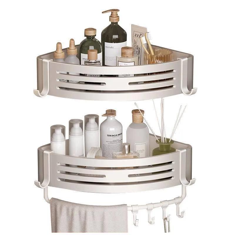 Badezimmerregale aus Aluminiumlegierung Stanzfrei Verdicktes Dreieck Wandmontiertes Eckregal Badezimmerzubehör Duschorganizer