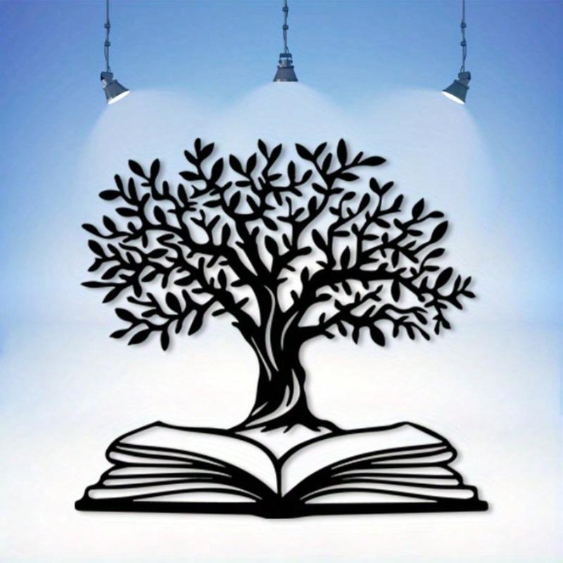 Tree of Life Metal Wall Art Rust Proof Iron Home Decor Book Lover Gift Christmas Decor