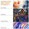 8Pcs White Stretched Canvas for Painting 10cm-30cm Blank Artist Boards Profile Cotton Canvas Panels for Beginners Professionals