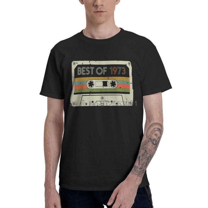

Vintage Best Of 1973 Tshirt Men Novelty Tee Tops 100 Cotton T Shirt Short Sleeve 48th Birthday Gift Tshirt Gift Idea Clothing... S разноцветный