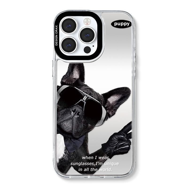 

Чехол Zhitai Three-in-One Cartoon Mirror для iPhone 14/15/16 Pro/Pro Max iPhone 14 Pro