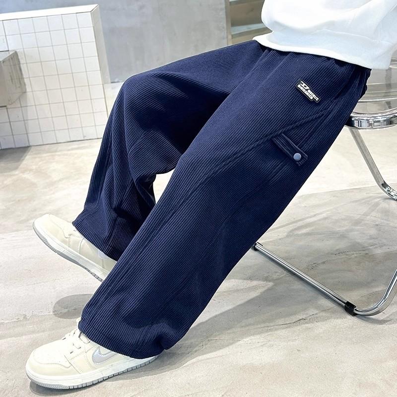 Boys’ Trousers – New Arrival: Children’s Sports Trousers, Straight-leg Trousers for Older Children, Autumn/Winter Corduroy Casual Trousers