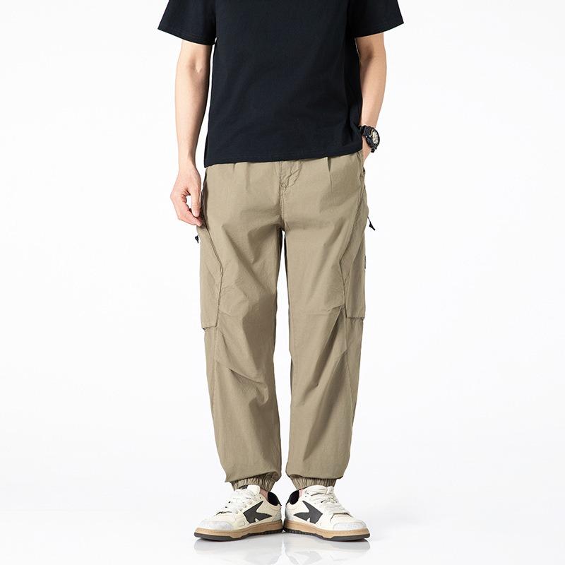 Men's Overalls Casual Loose Trousers High Street High-end Trendy Pants Men's High-end Retro Leggings