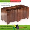 Outdoor Carbonized Wooden Planter Box