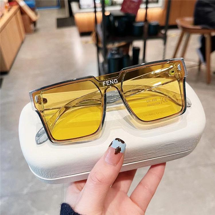 Sunglasses Boys Children's Sunglasses Trendy Cool Fashion Trend Boys Street Dance Catwalk UV Protection Glasses