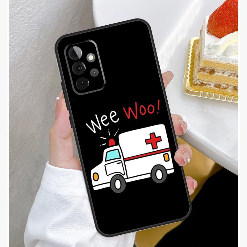 EMT EMS Ambulance Funda For Samsung Galaxy A52 A32 A12 A14 A34 A54 A51 A71 A53 A33 A13 A15 A25 A35 A55 Case