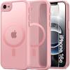 Case for iPhone 17e / 16e, for MagSafe, ERBORD Matt Case, Pink + Glass Screen Protector