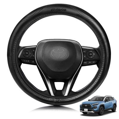 ElitingCar Kompatibilný s Toyota RAV4 Volant Prémiový Originálny Štýlový 3D Auto Zosilnený Starnutie Jednoduché Ozdobenie Interiéru Vaše Okrúhle 1-dielne Kryty,