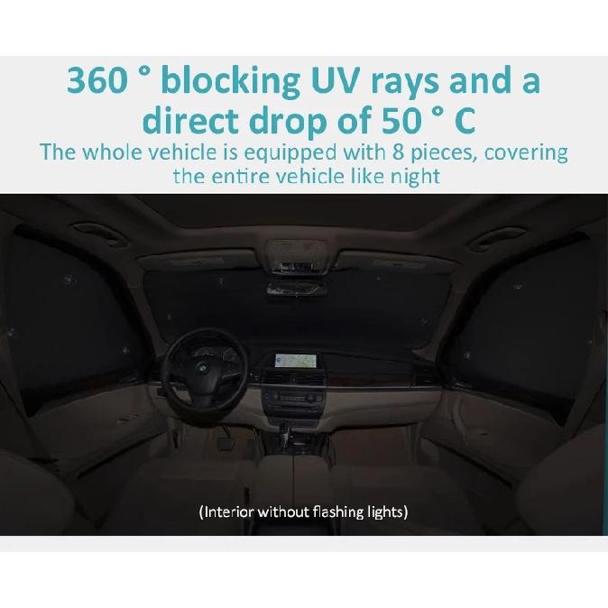 Sunshades for Volkswagen VW Tiguan L R-Line 2017~2024 Side Windshield Curtain Roof Windows Sun Visor Sunroof Cover Accessories