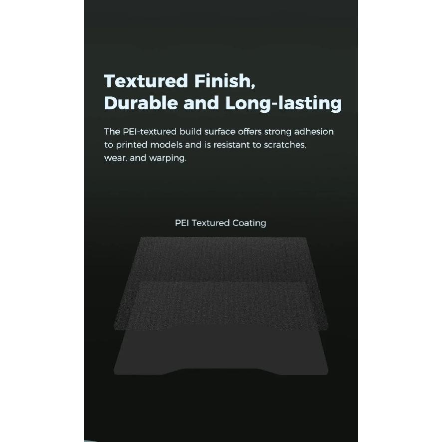 Creality Hi Epoxy Resin Build Plate High Strength Wear Resistance Flatness Hi Double Sided Black Textured PEI Printing Platform
