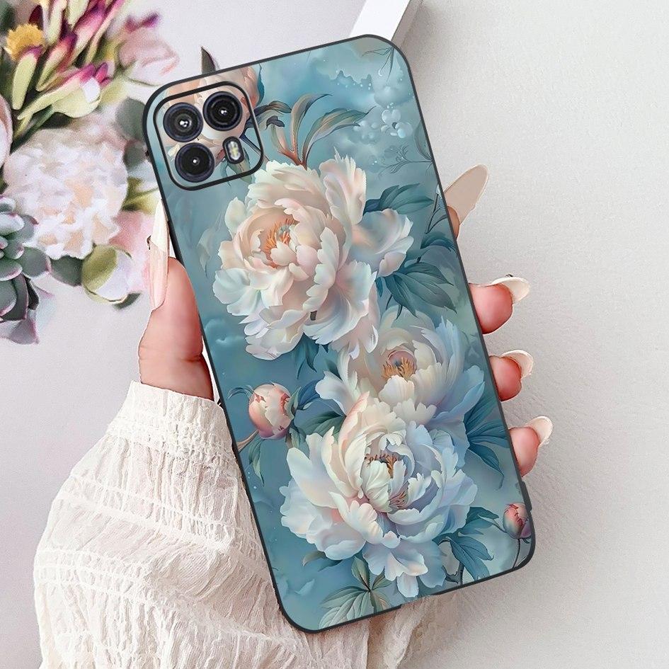 For Motorola Moto G50 Case XT2137-1 XT2137-2 Cover Cute Cat Flower Cartoon TPU Back Shell For Motorola Moto G50 5G XT2149-1 Capa