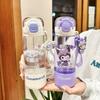 420Ml Genuine Sanrio Transparent Cup Cartoon Kuromi Cinnamoroll Melody Tritan Safe Matrial Water Drink Bottle Gifts For Girls