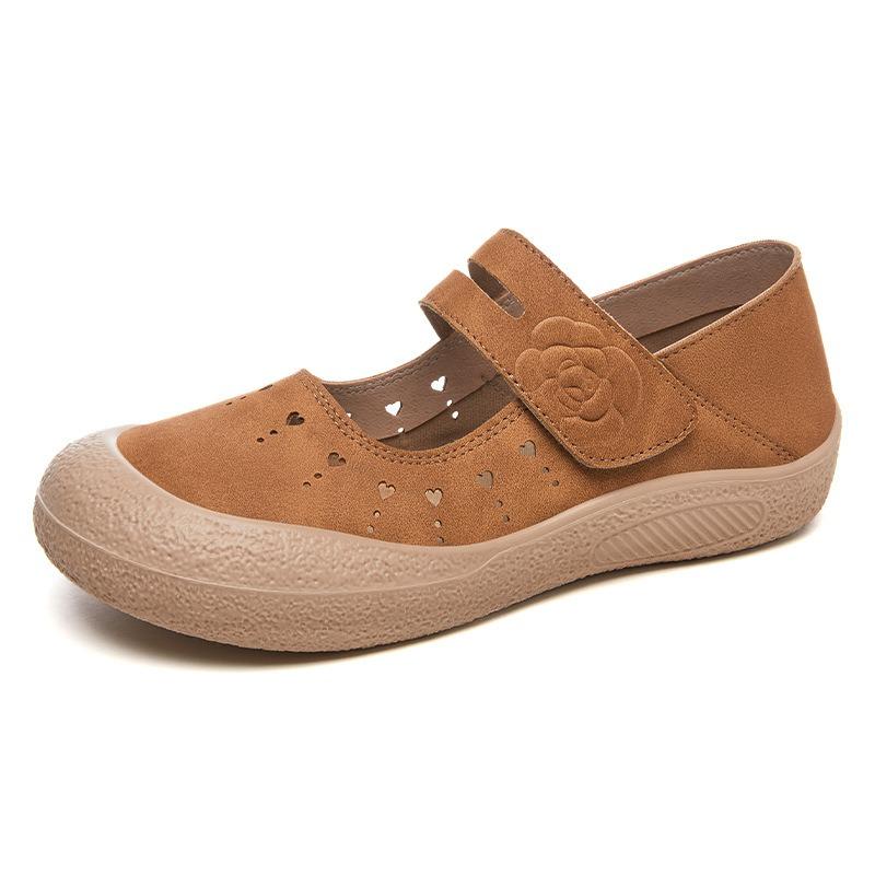 Clogs, Women's Versatile Casual Shoes, Shallow Velcro Sandals, Breathable Soft-soled Shoes