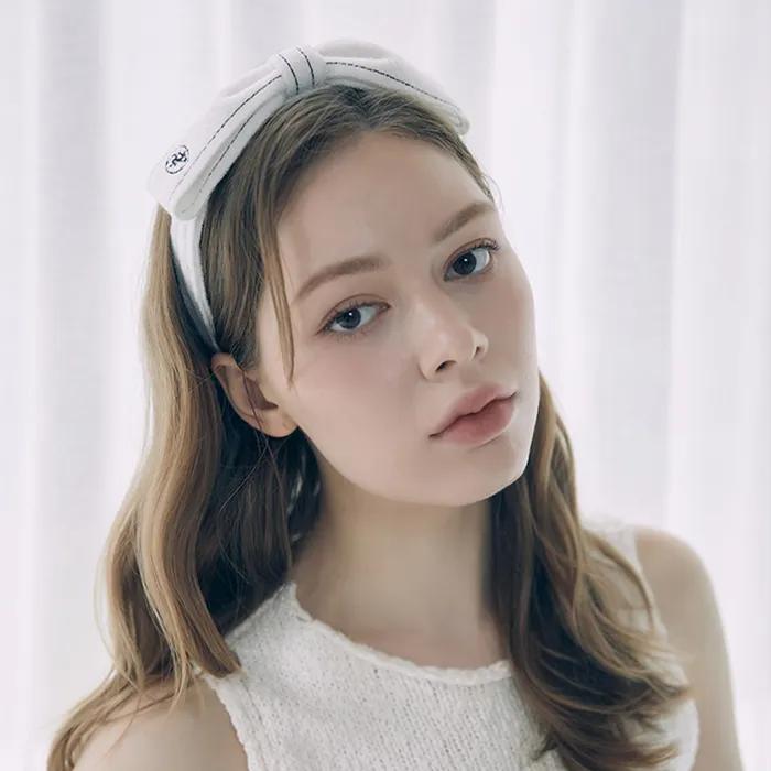 COCO RIBBON HAIRBAND_WHITE