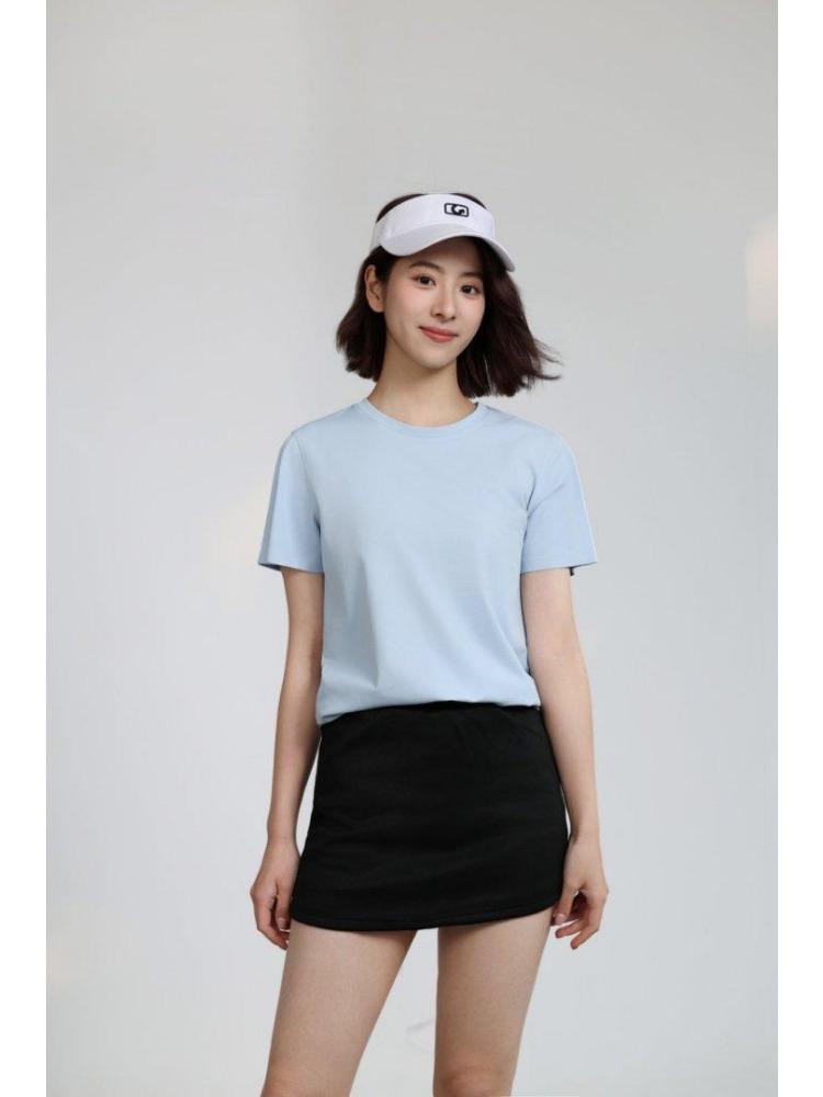 Summer Men's and Women's Short Sleeve T-shirt Soft Lightweight Unisex Cool  Round Neck Tshirt YG-253