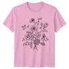 Hand Drawn Wildflower Bouquet Botanical Unisexs TShirt Botanical Sketch Floral