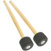 Cobalt Planet Bass Drum Mallets, Set of 2, Drumsticks, Mallets, Brass Band, EVA, Marching Gong, Timpani, Bass Drum (Gray)