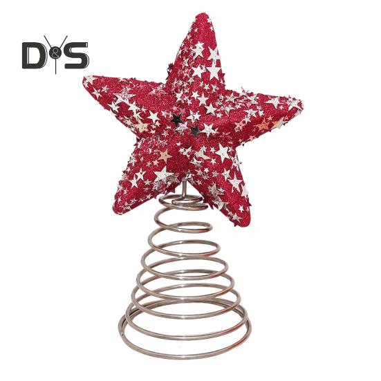 

Патриотическая звезда-верхушка на елку 4 июля патриотическое украшение на елку 3D блестящая звезда-верхушка на елку для праздничной вечеринки в честь Дня независимости E