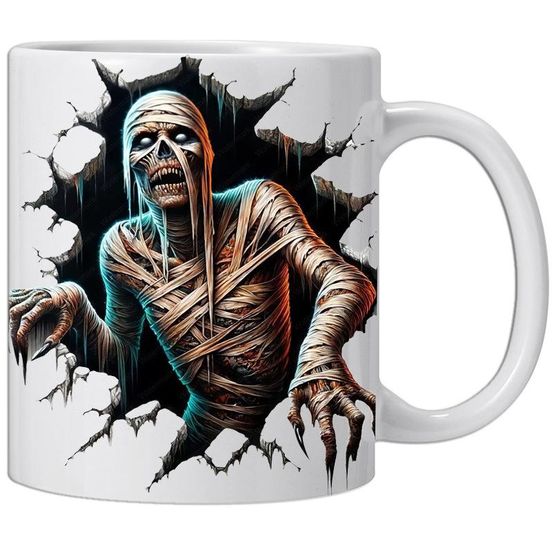 

3D Мумия Ужас Хэллоуин Керамическая Кружка-Маркер для Кофе Кружка для Чая Мумия Новая 301-400ml